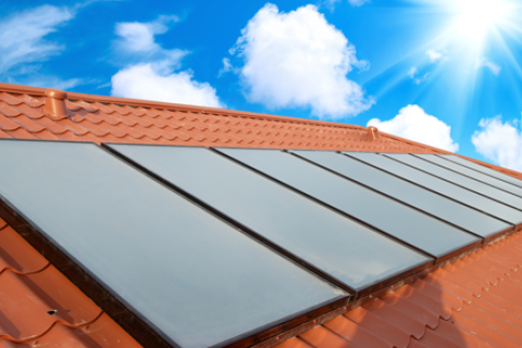 Zonneboiler vlakke plaat collertor
